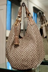Be & D Belleville Hobo in Woven Aztec/Gold - $1,890