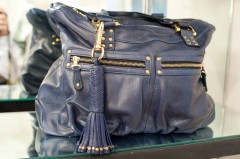 Be & D Gibson Tote in Navy/Gold - $1,095