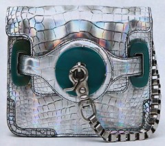 balenciaga-metallic-crocodile-wristlet