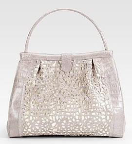 Nancy Gonzalez Crocodile Cutout Satchel