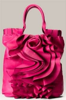 Valentino Rose Vertigo Leather Shopper