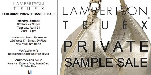 Lambertson Truex Sample Sale