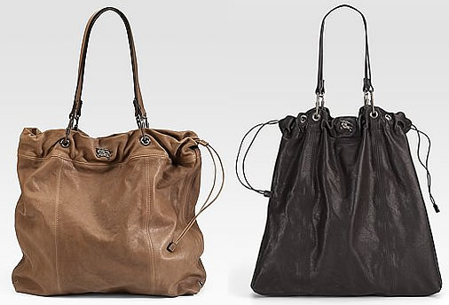 Burberry Drawstring Leather Tote