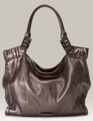 Burberry Metallic Leather Hobo