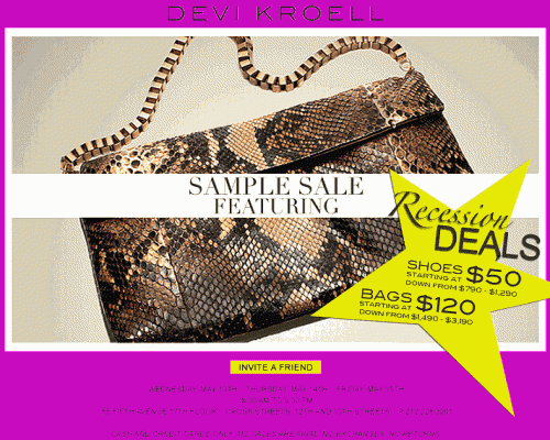 Devi Kroell Sample Sale