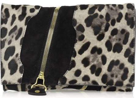 Jimmy Choo Pony and Suede Clutch