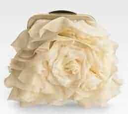 Mary Norton Chiffon Rose Clutch 