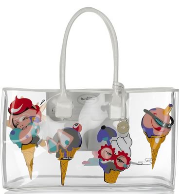 Mulberry Ice Cream Clear Tote