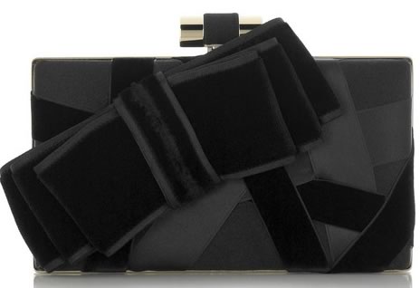 Yves Saint Laurent Satin Ribbon Clutch 