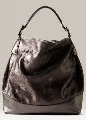 Burberry Metallic Leather Hobo