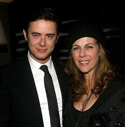 Colin Hanks and Rita Wilson