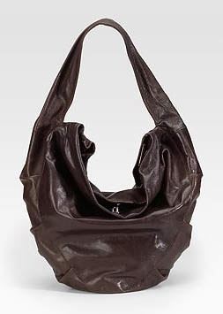 Costume National Ruched Hobo