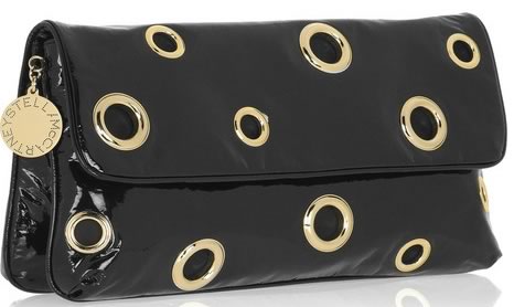 Stella McCartney Patent Rivet Detail Clutch 