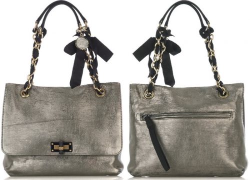 Lanvin Happy Partage Metallic Lame Bag