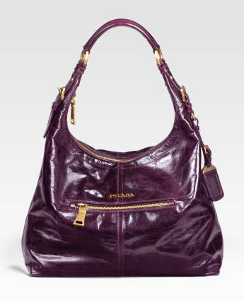 Prada Vitello Shine Hobo