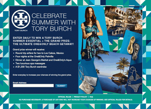 Tory Burch Summer Giveaway Tory Burch Summer Giveaway