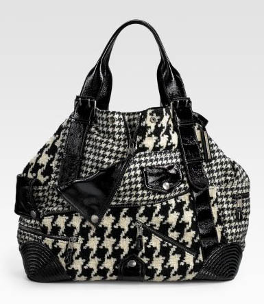 Alexander McQueen Houndstooth Tote