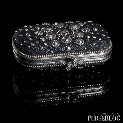 Bottega Veneta Nero Galuchat Knot - Closed