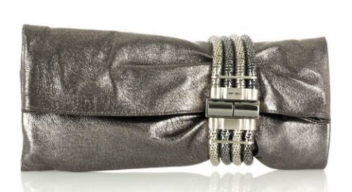 Jimmy Choo Chandra Metallic Clutch