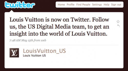 LV First Tweet