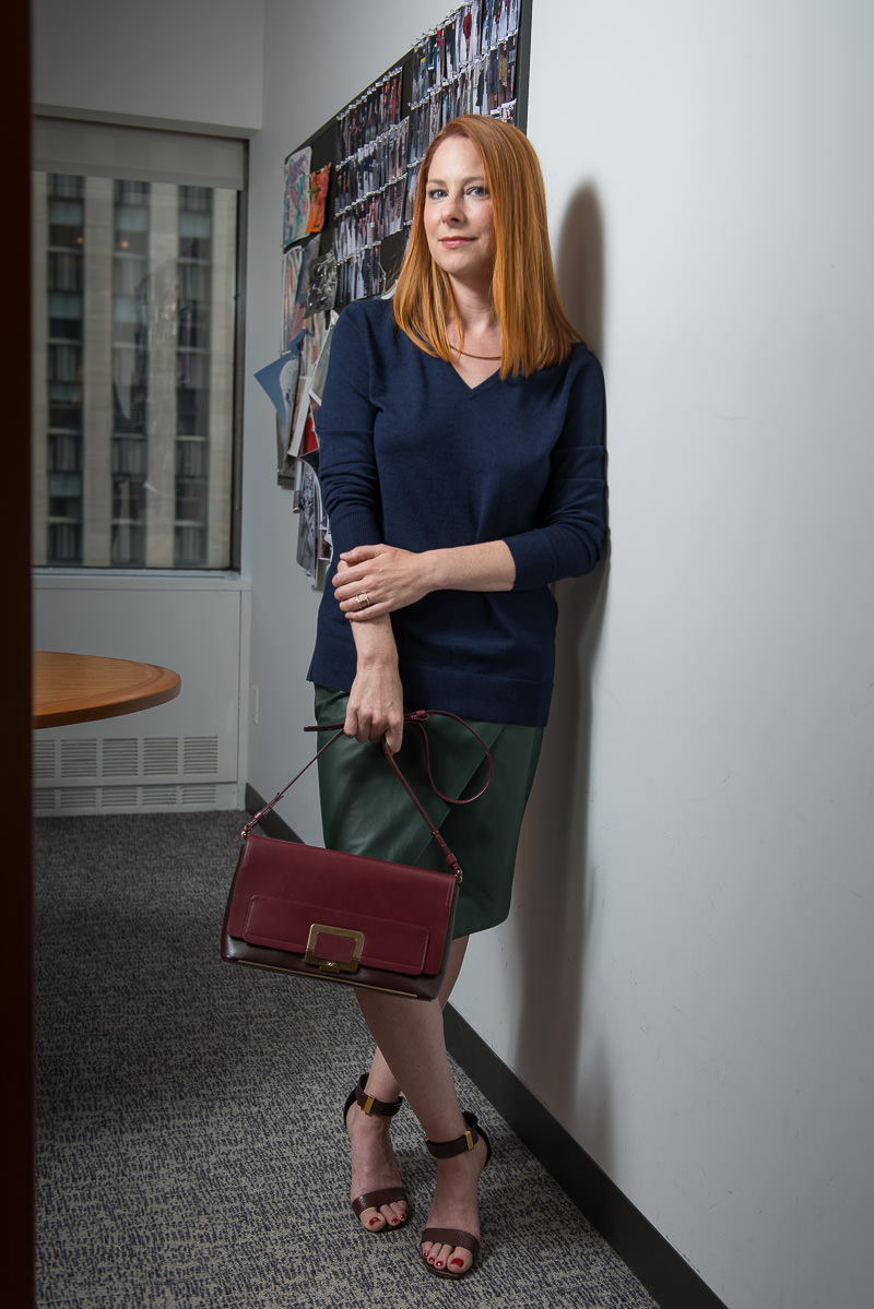 Roger Vivier Color block Shoulder Bag $2,619 via Luisa Via Roma, Reiss Sweater Similar via Reiss, Jenni Kane Skirt Similar via Shopbop, Céline Shoes