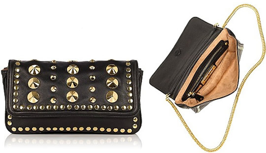 Be&D Garbo Studded Leather Baguette Be&D Garbo Studded Leather Baguette