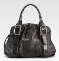 Cole Haan Ruched Leather Satchel