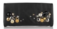 Isabella Fiore Soda Pop Carmela Studded Leather Clutch 