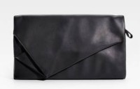 Maison Martin Margiela Ruched Leather Clutch
