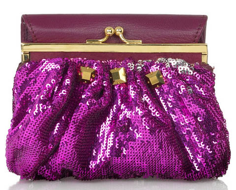 Marc Jacobs Frame Wallet Sequined Purse
