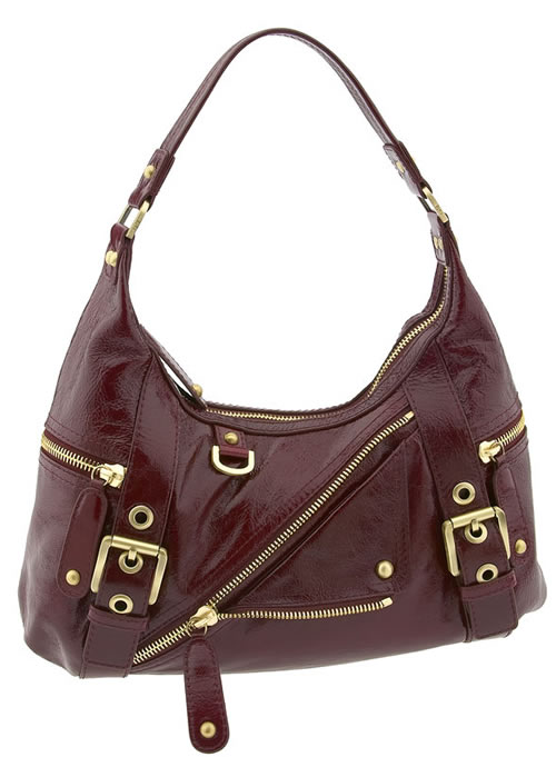 Rafe New York Zippered Glazed Leather Hobo