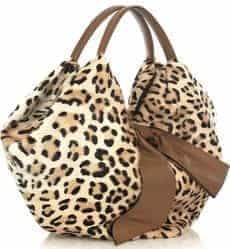 Valentino Leopard Print Goat Hair Bag
