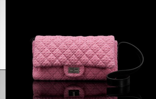 Chanel Quilted Tweed Pouch