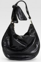 Badgley Mischka Platinum Label Carina Leather Hobo