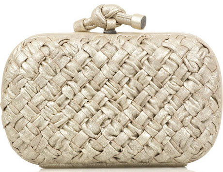 Bottega Veneta Boudoir Intrecciato Knot Clutch