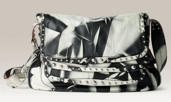 Donna Karan Chaos Leather Messenger Bag