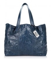 Francesco Biasia Emily IV Crinkled Leather Tote