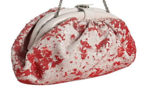 Giuseppe Zanotti Red Sequin Clutch