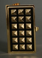 Glam Noir Studded Card Holder