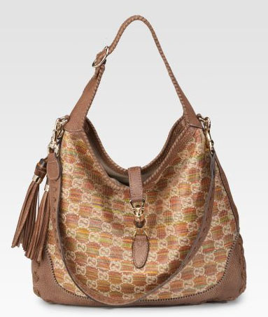 Gucci Jackie Raffia Shoulder Bag
