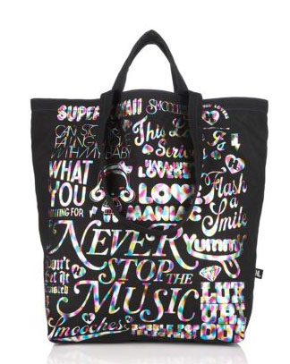Harajuku Lovers Graphic Typography Yippie Canvas Tote