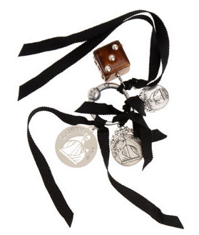 Lanvin Dice Charm Key Ring