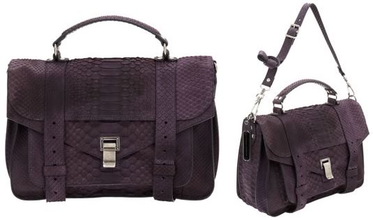 Proenza Schouler Purple Python PS1