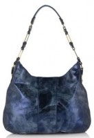 Tory Burch Nico Distressed Metallic Leather Hobo