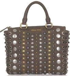 Miu Miu Studded Shoulder Bag