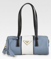 Prada Perforated Roll Bag