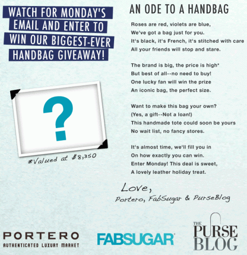 Designer Handbag Giveaway