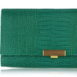 Smythson Stamped leather travel clutch - $710