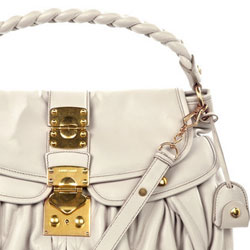 Miu Miu Coffer Matelasse Leather Hobo - $1,520