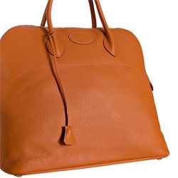 Hermes Orange Leather Bolide 47cm - $4900